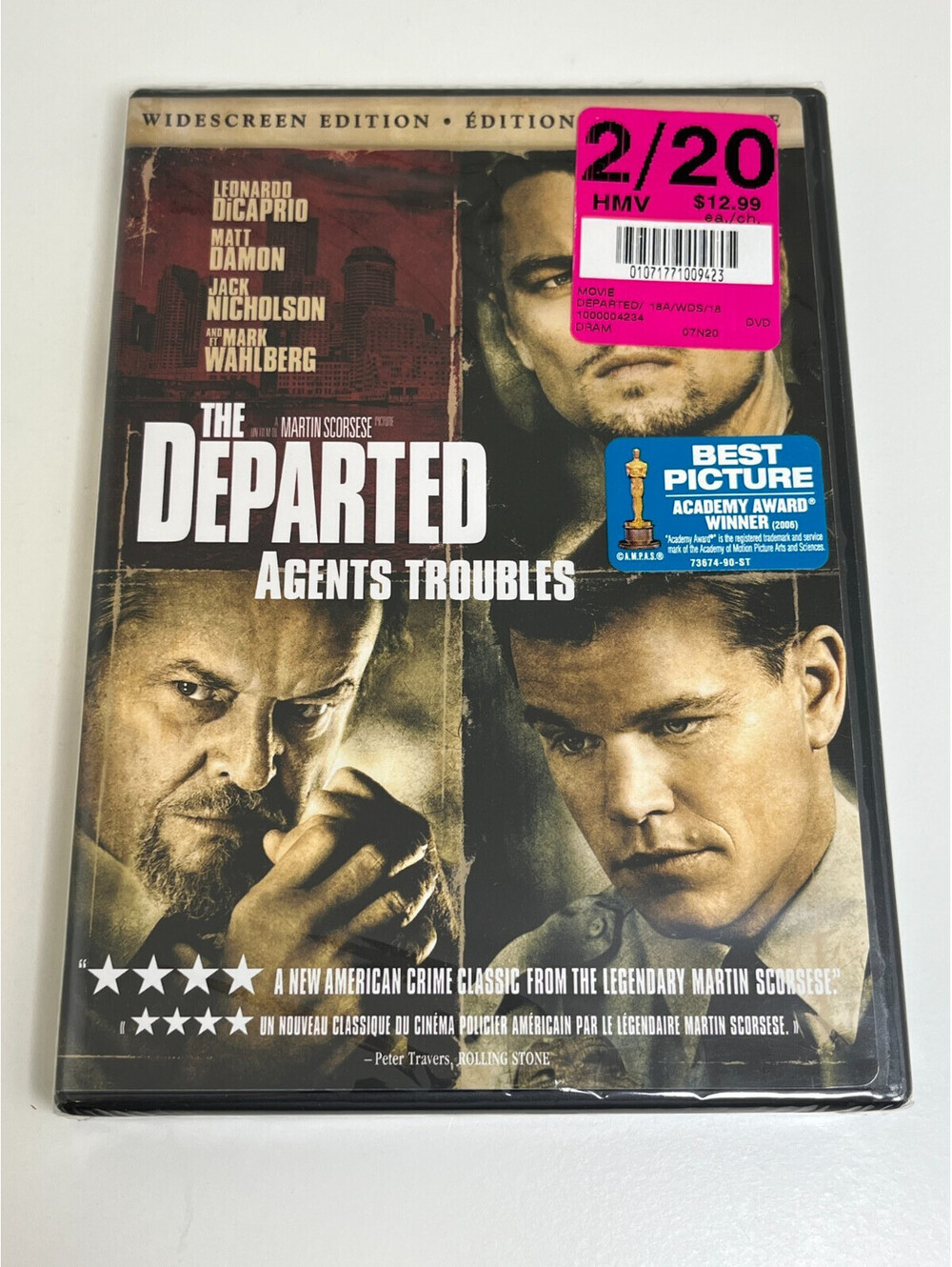 The Departed DVD Sealed Widescreen Agents Troubles DiCaprio Scorsese